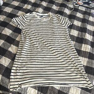 Old Navy Black and White Striped Shirt